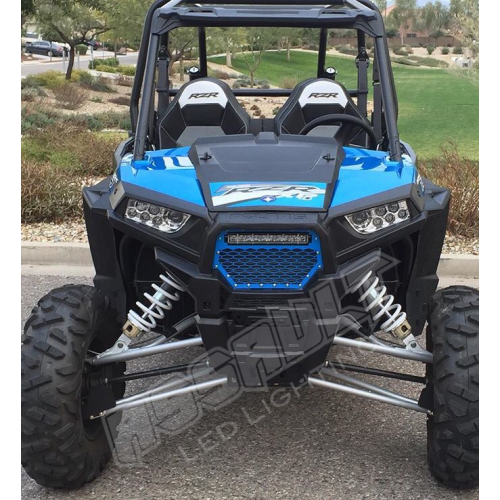 Details about   Steel Grille w/ Light Bar Space for Polaris RZR Turbo XP 2017-2018 Velocity Blue 